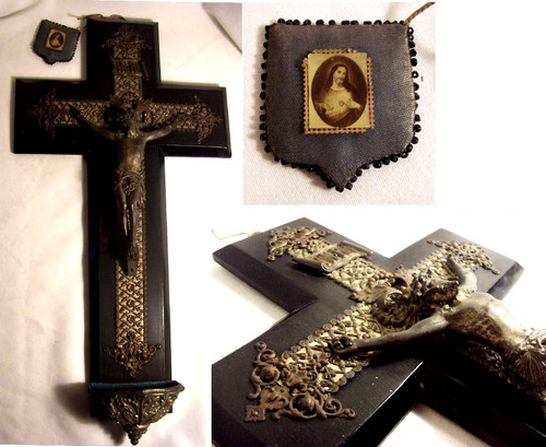 Crucifix benitier napoléon - crucifix,