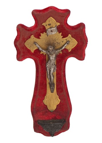 Ancien crucifix bénitier - crucifix,