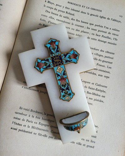 Croix bénitier onyx - en,