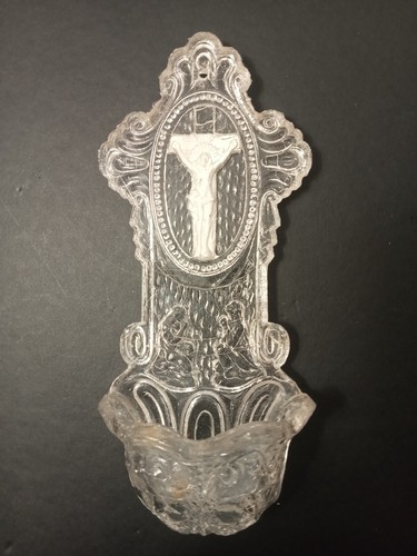 Benitier crucifix xixème - crucifix,
